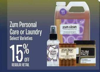 Jewel-Osco Zum Personal Care Or Laundry offer