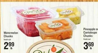 Lowes Foods Watermelon Chunks, Pineapple Or Cantaloupe Chunks offer