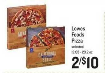 Lowes Foods Lowes Foods Pizza 12.05-23.2 Oz offer