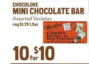 New Seasons Market Chocolove Mini Chocolate Bar offer