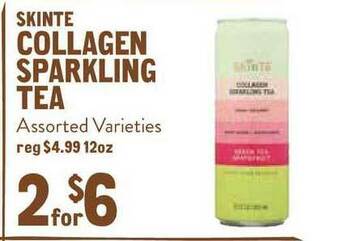 New Seasons Market Skinte Collagen Sparkling Tea offer