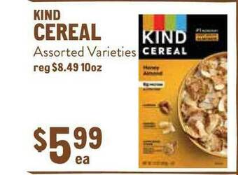 New Seasons Market Kind Cereal offer