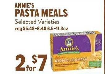 New Seasons Market Annie's Pasta Meals offer