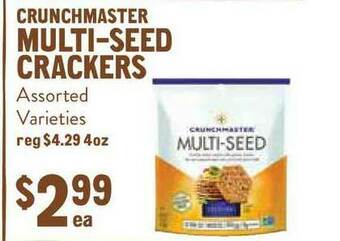 New Seasons Market Crunchmaster Multi-seed Crackers offer