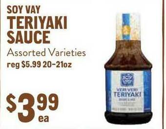 New Seasons Market Soy Vay Teriyaki Sauce offer