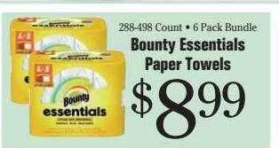 Morton Williams Bounty essentials paper towels offer
