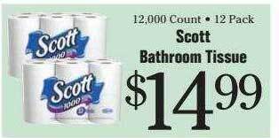 Morton Williams Scott bathroom tissue offer