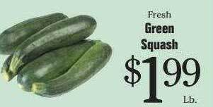 Morton Williams Green squash offer