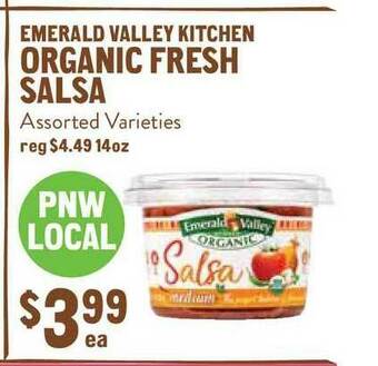New Seasons Market Emerald Valley Kitchen Organic Fresh Salsa offer