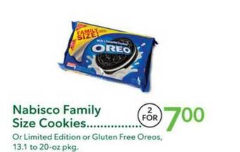 Publix Nabisco Family Size Cookies offer