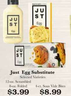 Rosauers Just Egg Substiture offer