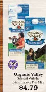 Rosauers Organic Valley offer