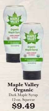 Rosauers Maple Valley Organic offer