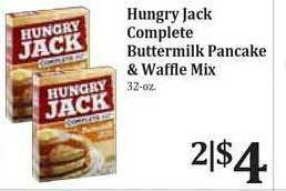 Rosauers Hungry Jack Complete Buttermilk Pancake & Waffle Mix offer