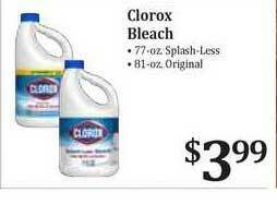 Rosauers Clorox Bleach offer