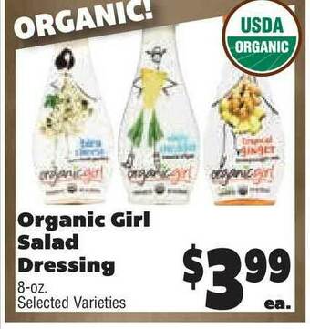Rosauers Organic Girl Salad Dressing offer