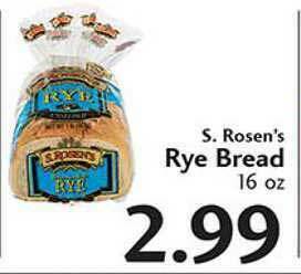 Sunset Foods S. Rosen's Rye Bread offer