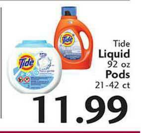 Sunset Foods Tide Liquid Or Pods offer