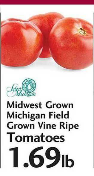 Sunset Foods Midwest Grown Michigan Field Grown Vine Ripe Tomatoes offer