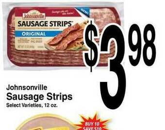 Super Saver Johnsonville Sausage Strips offer