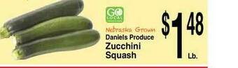 Super Saver Daniels Produce Zucchini Squash offer