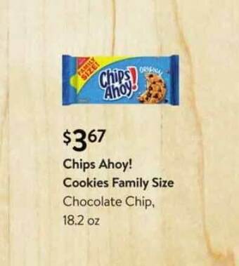 Walmart Chips Ahoy! Cookies Family Size Chocolate Chip offer