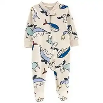 Kohl's Baby boy carter's allover animals 2-way zip cotton sleep & play offer