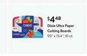 Walmart Dixie Ultra Paper Cutting Boards offer