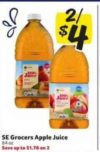 Winn Dixie Se Grocers Apple Juice offer