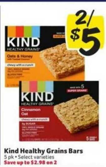 Winn Dixie Kind Healthy Grains Bars offer