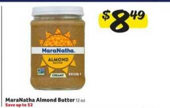Winn Dixie Maranatha Almond Butter offer