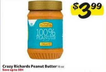 Winn Dixie Crazy Richards Peanut Butter offer