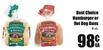Best Choice Hamburger or Hot Dog Buns