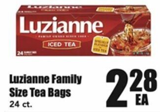 Warehouse Market Luzianne Family Size Tea Bags offer