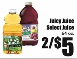 Warehouse Market Juicy Juice Select Juice 64 oz offer