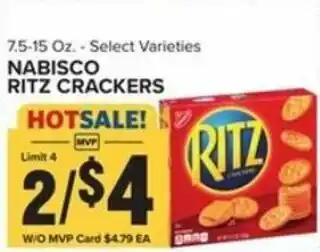 Food Lion Nabisco Ritz Crackers 7.5-15 oz offer