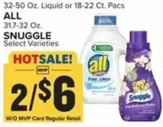 Food Lion All 31.7-32 oz, Snuggle offer