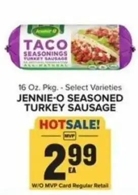 Food Lion Jennie-O Seasoned Turkey Sausage 16 oz offer