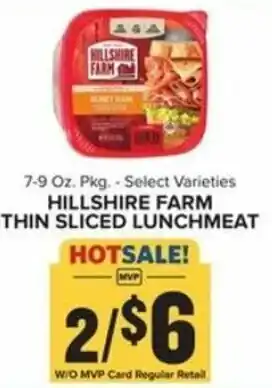 Food Lion Hillshire Farm Thin Sliced Lunchmeat 7-9 oz offer