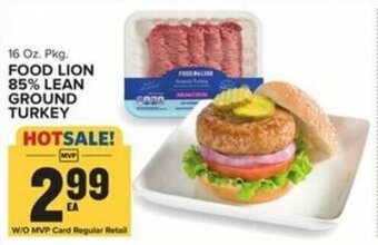 Food Lion Food Lion 85% Lean Ground Turkey 16 oz offer