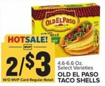 Food Lion Old El Paso Taco Shells 4.6-6.6 oz offer