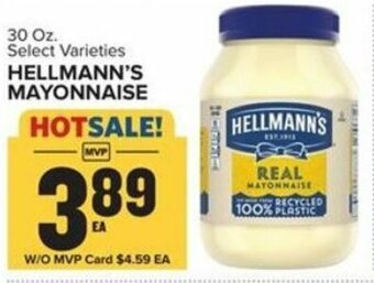 Food Lion Hellmann's Mayonnaise 30 oz offer
