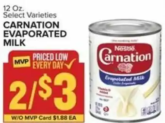 Food Lion Carnation Evaporated Milk 12 oz offer