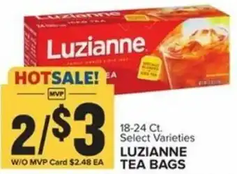 Food Lion Luzianne Tea Bags 18-24 ct offer