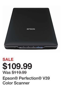 Office Depot Epson® perfection® v39 color scanner offer