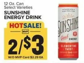 Food Lion Sunshine Energy Drink 12 oz offer