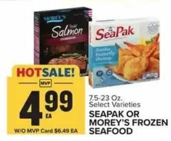 Food Lion Seapak or Morey's Frozen Seafood 7.5-23 oz offer
