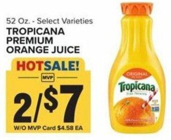 Food Lion Tropicana Premium Orange Juice 52 oz offer