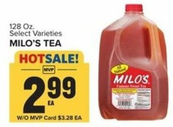 Food Lion Milo's Tea 128 oz offer