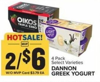 Food Lion Dannon Greek Yogurt offer
